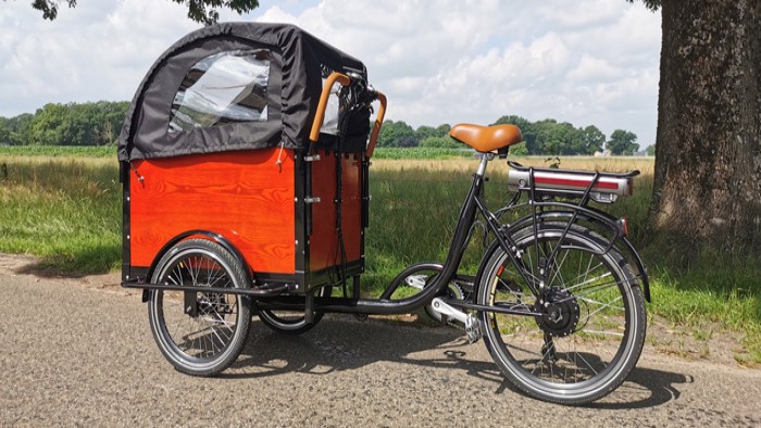 Bakfiets (Dutch cargo bike) electricBakfiets (Dutch cargo bike)  including admission to Park Hoge Veluwe in the Veluwe region 