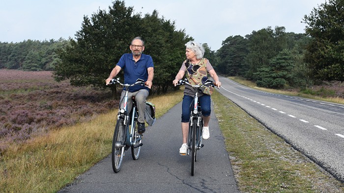 Electric bicycle on the Veluwe in 