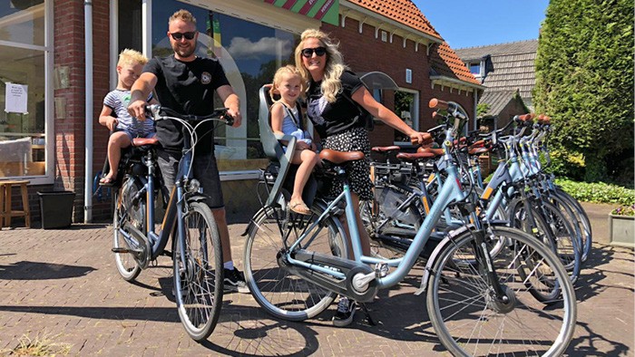 Electric bikes on the Veluwe in 