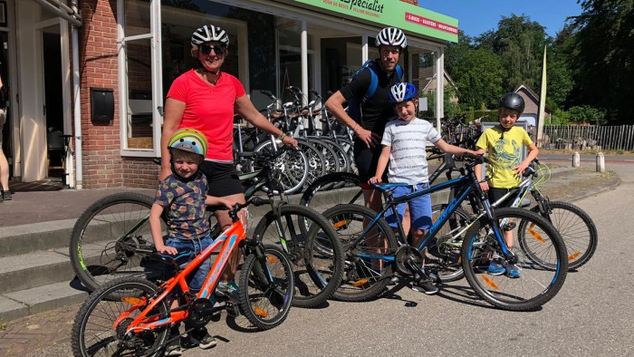 Kids bike rental on the Veluwe in 
