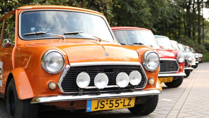 Mini Cooper on the Veluwe in 