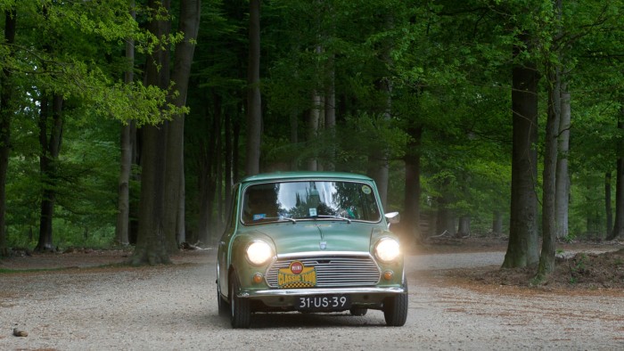 Mini Cooper on the Veluwe in 