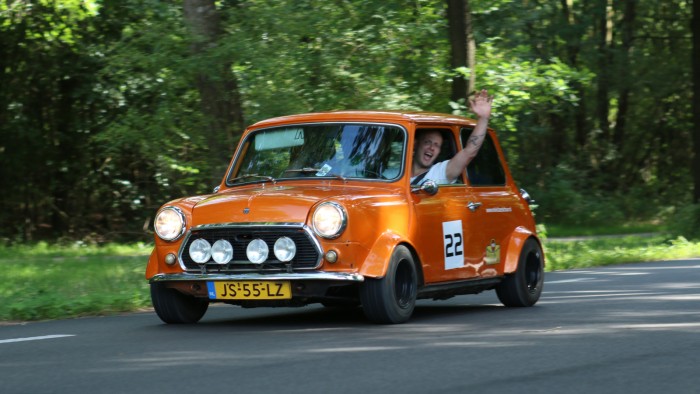 Mini Cooper on the Veluwe in 