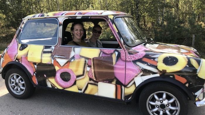 Mini Cooper on the Veluwe in 