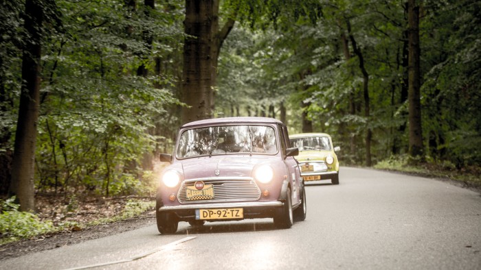 Mini Cooper on the Veluwe in 
