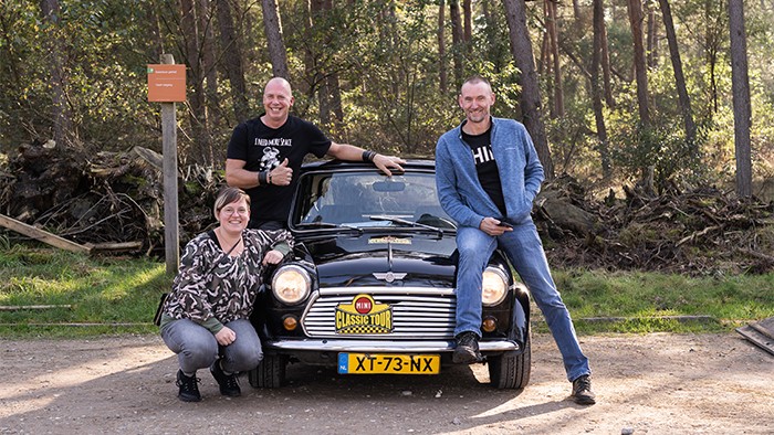 Mini Cooper on the Veluwe in 