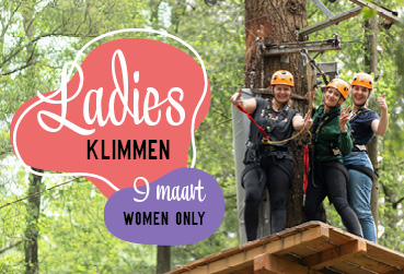 Ladies climbing at Klimbos Garderen